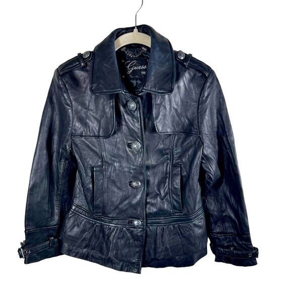 Vintage Guess Soft Genuine Leather Jacket - Picture 1 of 11